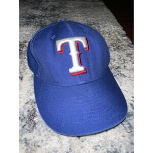 Texas Rangers Hat Cap Snap Back Blue Red MLB Baseball Mens